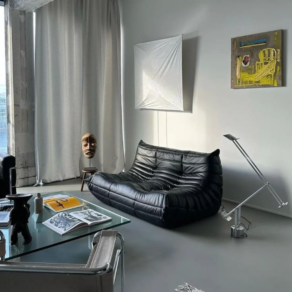 Leather 2 Togo seater