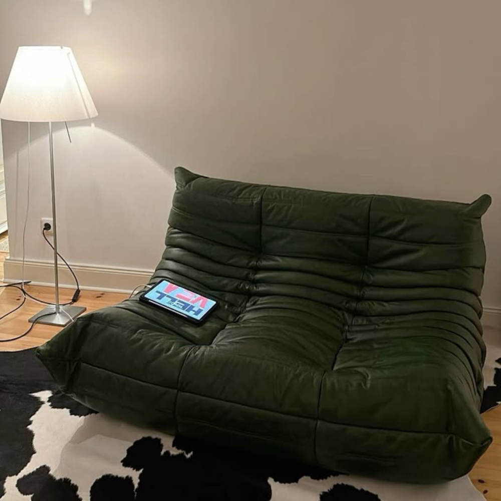 Leather 2 Togo seater