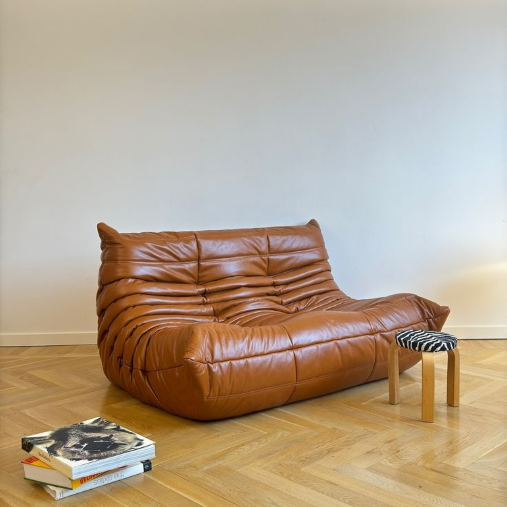 Leather 2 Togo seater